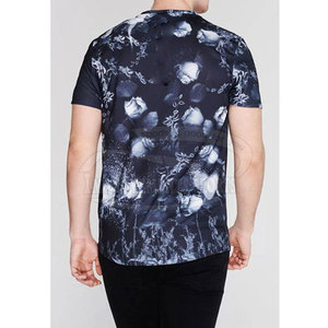 Camiseta deportiva de poliéster 100% con estampado personalizado para hombre, precio al por mayor, camisetas de sublimación en blanco - Product Image 2