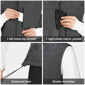 Gilet Softshell élégant et performant, tissu flexible, gilet Softshell confortable au quotidien, gilet Softshell pour activités de plein air - Product Image 4