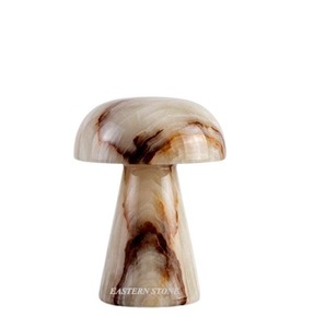 Urna Conmemorativa de Mármol con Diseño de Hongo y Carga Inferior para Cenizas Humanas o de Mascotas, Mini Urna Funeraria, Piedra Natural al por Mayor - Product Image 3