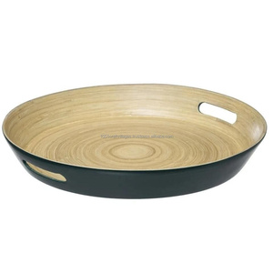 Elegant Spun Bamboo <b>Tray</b> Manufacturer Handmade Multipurpose Serving <b>Tray</b> for Restaurant Cafe Wholesale Vietnam - Product Image 6