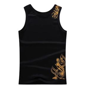 Tank Top Manufacturers Custom 100% Cotton Fitness GYM Sports Camiseta sin mangas con capucha para hombre - Product Image 4