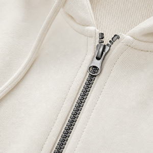 Sweat-shirt à capuche unisexe à fermeture éclair intégrale, personnalisé, décontracté, léger, en molleton, style streetwear, 100% coton - Product Image 2