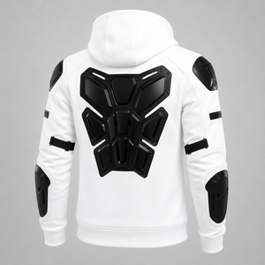 Hoodies de moto professionnels 100% coton, équipement de conduite sur route personnalisé, imperméable, coupe-vent et chaud pour les motards en hiver - Product Image 4
