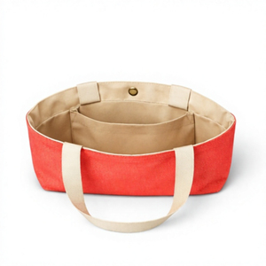 Sac fourre-tout en toile avec logo personnalisé et motif personnalisé, grande taille, avec poignée épaule, pour usage quotidien, shopping ou plage. - Product Image 5
