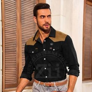 Camiseta de manga larga para hombre, resistente al fuego, con diseño ventilado y transpirable para verano, 6oz CAT2, de algodón, para uso industrial, transpirable, al por mayor. - Product Image 2