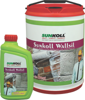 Enduit mural imperméable et apprêt acrylique modifié au silicone pour la protection des enduits de ciment extérieurs Poids net 20 kg
