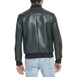 Vestes en cuir PU pour hommes de qualité supérieure, style populaire, vente en gros, avec fermeture éclair, prix abordable, veste en tissu toile - Product Image 4