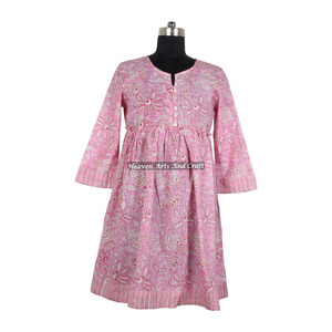<b>Indian</b> Manufacturing Wear Sexy Dress <b>for</b> <b>Ladies</b> DHB006 Best Hand Block Print Dress Manufacturing - Product Image 4