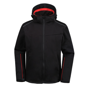 <b>Men</b>’s Custom Logo Fleece Softshell <b>Jacket</b>, Windproof Waterproof Outdoor Work Uniform, Warm Sports Hiking <b>Jacket</b> <b>for</b> Winter - Product Image 4