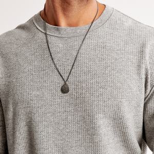 <b>Men's</b> Trendy Soft Oversized <b>T</b> <b>Shirts</b> Crew Neck Pullover Top in Heavy Cotton Recycled Waffle <b>Thermal</b> Design Washed Technique - Product Image 4