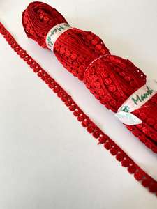 ผ้าลูกไม้ถักโครเชต์ลายปักขอบผ้าฝ้ายสำหรับผ้าม่าน/เสื้อผ้า/โซฟา-ขายส่ง - Product Image 6