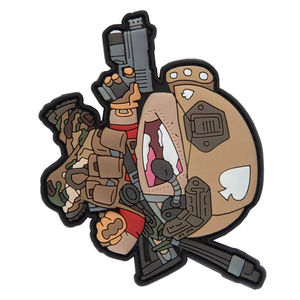 Personalized Fox PVC Soft Patch Eco Friendly Rubber Cartoon <b>Animal</b> Badge Iron On for Clothing Backpack Hats Bags DIY Accessories - Product Image 3