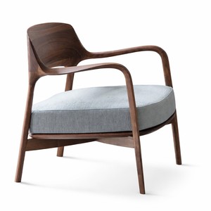 Rafaela Modern Luxury Solid Wood <b>Lounge</b> <b>Chair</b> Upholstered Seat | Luxury Solid Walnut <b>Lounge</b> <b>Chair</b> Modern Upholstered Design - Product Image 5