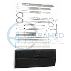 Kit de Instrumentos de Disección para Estudiantes, Acero Inoxidable, Certificado ISO, Juego de Entrenamiento Quirúrgico para Laboratorio de Biología y Anatomía, Aprobado por la CE - Product Image 4