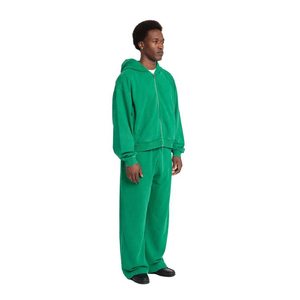 Conjunto Deportivo para Hombre, Corte Holgado, Chaqueta con Cremallera de Felpa, Pantalones Jogger, Ropa Deportiva Casual para Entrenamiento - Product Image 2