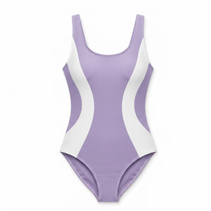 Traje de Baño de Una Pieza para Mujer, Estilo Deportivo, Personalizado, con Estampado por Sublimación, de Secado Rápido, Tejido Elástico, para Playa, Piscina y Deportes - Product Image 1