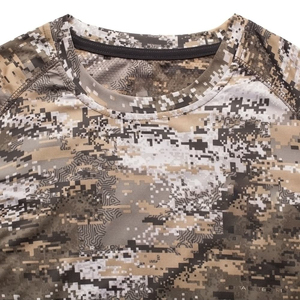 เสื้อยืดแขนยาวสำหรับผู้ชายเสื้อยืดสำหรับล่าสัตว์สไตล์ลำลองระบายอากาศได้ดีทำจากโพลีเอสเตอร์/ ผ้าฝ้าย - Product Image 4