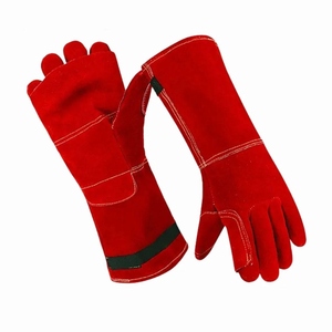 Nouveau design, tablier personnalisé avec logo, gants de soudage en cuir de vachette pleine fleur, résistants à l'abrasion, pour travaux lourds, gants de barbecue - Product Image 1