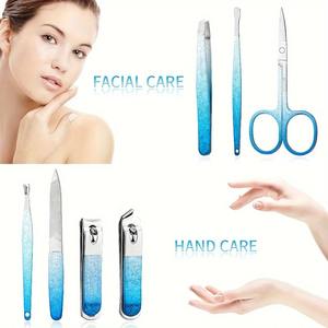 Set de Manicura y Pedicura 7 en 1, Kit de Cortauñas para Mujer, Herramientas Profesionales para el Cuidado de las Uñas, Incluye Cuidado Facial - Product Image 6