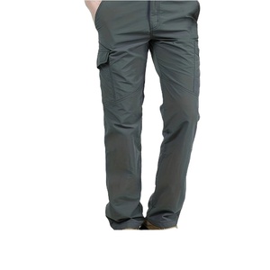 <b>Men's</b> Cargo Pants Multi Pocket Straight Fitting Elastic Waist Workwear Pants <b>Men's</b> Clothing Supplier From Bangladeshi - Product Image 1