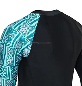Custom Printed Lightweight Polyester/Nylon Compression <b>Rashguards</b> for Professional Water Sports Surfing Swimming-Wholesale OEM - Product Image 5