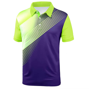 Polos de golf pour hommes en polyester, grande taille, sublimation haute performance, logo personnalisé, prix raisonnable - Product Image 3
