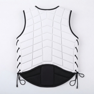 Chaleco de Seguridad Acolchado para Montar a Caballo con Cremallera Frontal y Cordones Laterales Ajustables, Chaleco Protector Ecuestre - Product Image 2