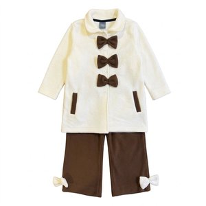 Conjunto de 2 Piezas de Invierno para Mujer, Chaqueta con Cuello Camisero y Pantalones con Lazo - Product Image 4