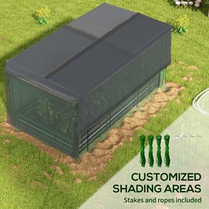 Large Size Galvanized Metal <b>Planter</b> Protective Cage and Shade Gray Raised Garden Bed for Flowers and <b>Vegetables</b> - Product Image 5