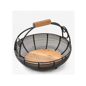 Elegant metal fruit <b>basket</b> organizer for home countertop storage providing airy space for keeping produce fresh longer - Product Image 6