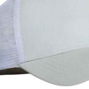 Casquette de baseball blanche pour homme, style trucker, dos en maille, couleur unie, visière incurvée, réglable, snapback, décontractée, sport, logo personnalisé, vente en gros - Product Image 6