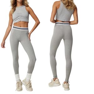Leggings de Yoga de Cintura Alta para Mujer, Diseño Simple, Pantalones Deportivos, Control de Abdomen, Leggings Sin Costuras, Venta al Por Mayor Personalizada OEM - Product Image 5
