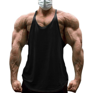 Custom Logo Fitness Workout Muscle Training Tank Top Bodybuilding Quick Dry Gym <b>Vest</b> <b>Stringers</b> for Men - Product Image 1