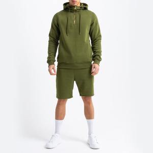 Soft Cotton <b>Men</b> Hoodie and <b>Shorts</b> Combo Two Piece Summer Outfit Modern Streetwear Set Breathable Stylish OEM - Product Image 6