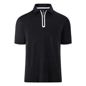 Camiseta de Manga Corta Azul Marino para Hombre, Corte Regular, Secado Rápido, Color Sólido, Informal, 100% Algodón - Product Image 6
