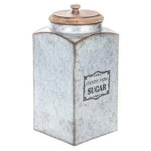 Contenedor de almacenamiento de pan de Metal plateado Vintage, contenedor de almacenamiento de pan de cocina Retro de granja, cajas de pan - Product Image 1
