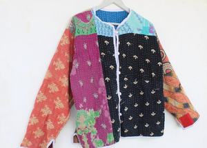Veste Kantha vintage pour femmes Veste en patchwork Veste unique pour femmes - Product Image 6