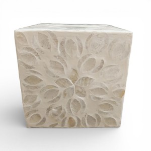 Handmade Wooden Tissue Box with Mother of Pearl Inlay for Home Decor - Product Image 3