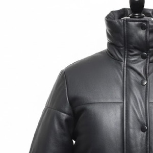 <b>Top</b> <b>High</b> Quality <b>Leather</b> Jacket New Arrival Winter Fashion Customized Front Customized Color Low MOQ Best Manufactured Pure - Product Image 4