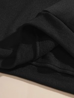 Sweat à capuche zippé en molleton de coton épais noir, coupe régulière, avec motif lettres en strass et impression numérique, haute qualité, mode hiver