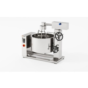 Olla de vapor con inducción y revestimiento giratorio Amicook 380V/440V, modelo que ahorra espacio, con 3 cuchillas para carne, motorizada, para salsas, de acero inoxidable. - Product Image 6
