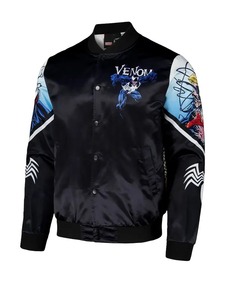 Veste à fermeture intégrale en satin Venom Chalk Line Symbiote Fanimation - Product Image 1