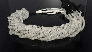 Cuentas lisas de piedra lunar arcoíris blanca musgosa natural AAA de 5-5.5MM, cuentas de rueda arcoíris musgosa de 13 pulgadas, cuentas lisas arcoíris blancas - Product Image 5