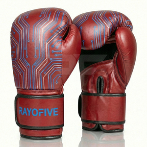 Gants de boxe personnalisés en tissu avec logo pour arts martiaux - Fermeture auto-agrippante anti-humidité, taille/couleur personnalisable, haute qualité 5-7 - Product Image 1