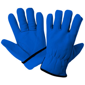 Gants de travail polyvalents en cuir grainé de vachette, respirants, flexibles, résistants à la chaleur et aux étincelles, résistants à l'abrasion, pour le jardinage, la sécurité et la conduite - Product Image 4