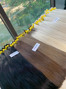 Prix de gros Extensions de cheveux en vrac Cheveux humains Double noyade 100 grammes Couleurs foncées 26 pouces - Product Image 5