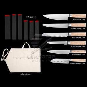 Ensemble de couteaux de chef personnalisés en couleur et en taille, ensemble de couteaux de chef en gros, ensemble de couteaux de chef de qualité supérieure - Product Image 2