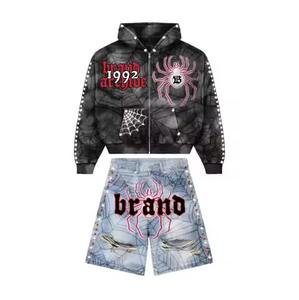 Camisetas de dos piezas para hombre, 100% poliéster, corte holgado, malla transpirable, logotipo personalizado, cuello acanalado, estampado en la parte delantera. - Product Image 1