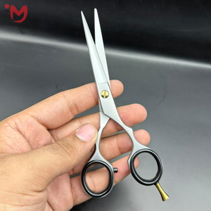 Ciseaux de coiffure professionnels en acier inoxydable, lame droite, pour salon, pour droitiers, manche long, pour barbier - Product Image 4