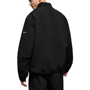 Top Trending Men's Lightweight Quarter Zip Track Pullover Nylon Windbreaker Outdoor Training Jacket Casual Sports Pullover OEM - Product Image 2